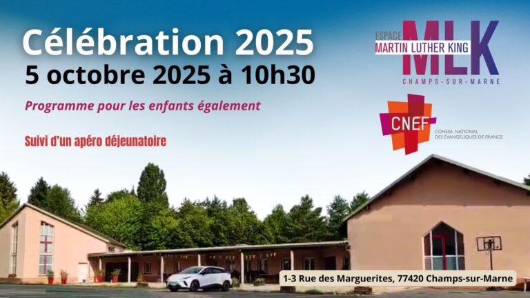 5 octobre : une célébration pour toutes nos églises