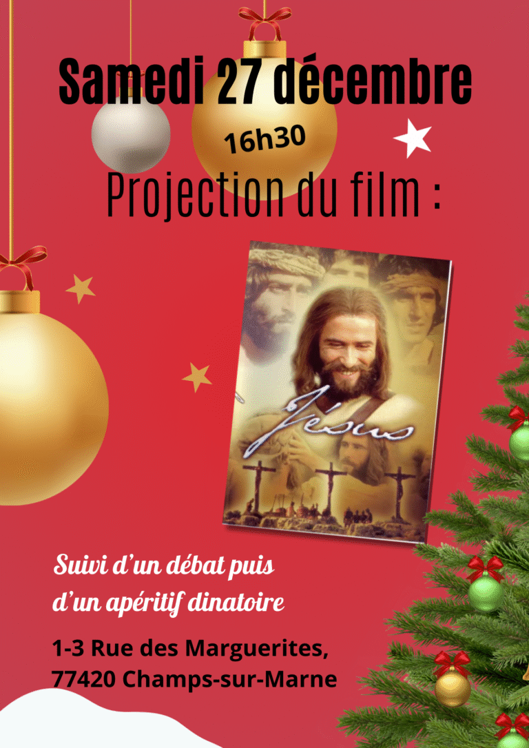 Projection du film Jésus le 27 décembre